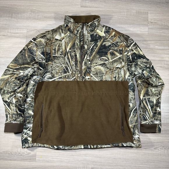Drake Waterfowl Systems 1/4 Zip Men's Pullover Jacket Magnattach SZ 3XL Max 5 - Picture 1 of 8